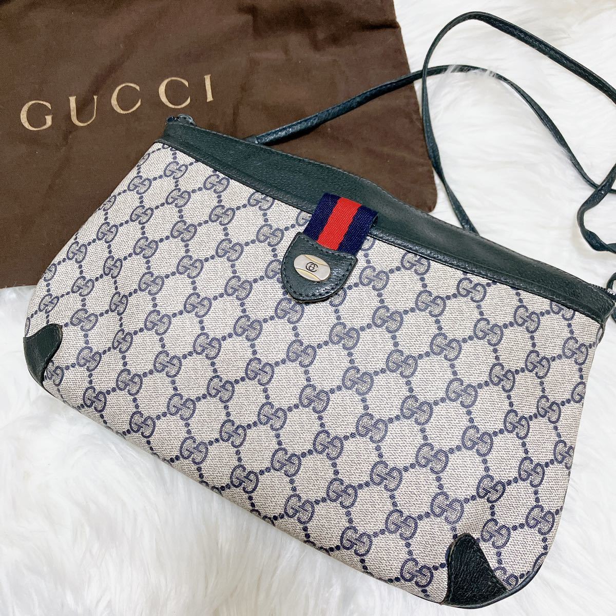 1円【美品】GUCCI グッチ オールドグッチ ショルダーバッグ ポシェット