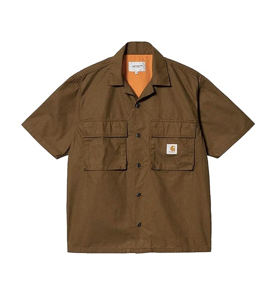 お歳暮 WYNTON S/S カーハートWIP WIP CARHARTT 完売 SHIRT 新品 XL 茶 半袖シャツ お歳暮 WYNTON S/S カーハートWIP WIP CARHARTT 完売 SHIRT 新品 XL 茶 半袖シャツ