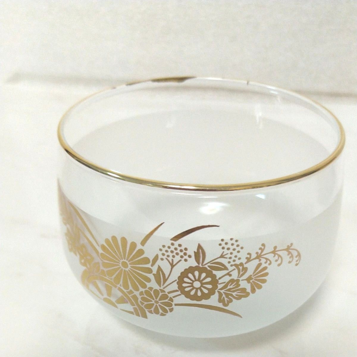 ★新品・未使用★ KAMEIGLASS JAPAN カメイガラス 日本の詩 秋篠 冷茶グラス 5客セット 昭和レトロ  花柄 