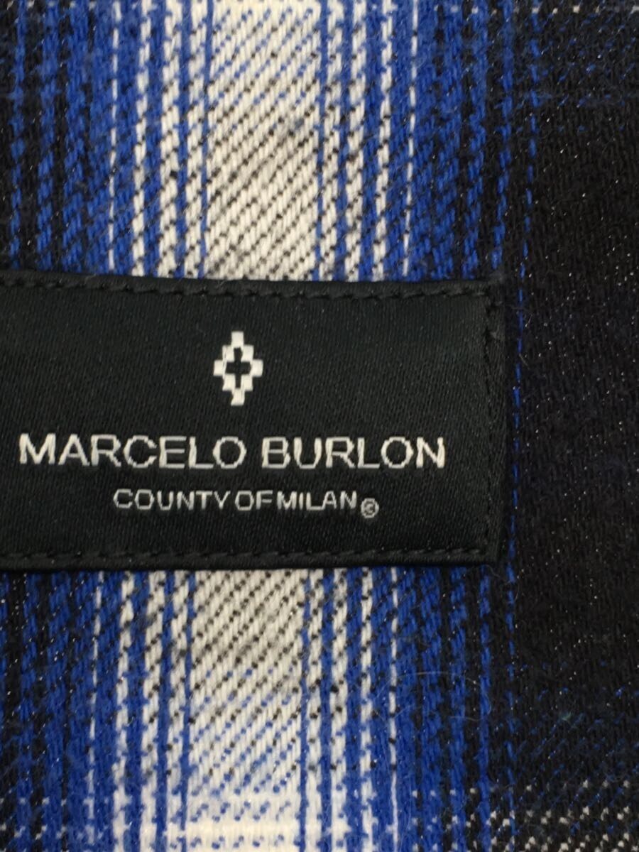 MARCELO BURLON COUNTY OF MILAN◆長袖シャツ/M/コットン/BLU/CMGA033S18647078_画像3