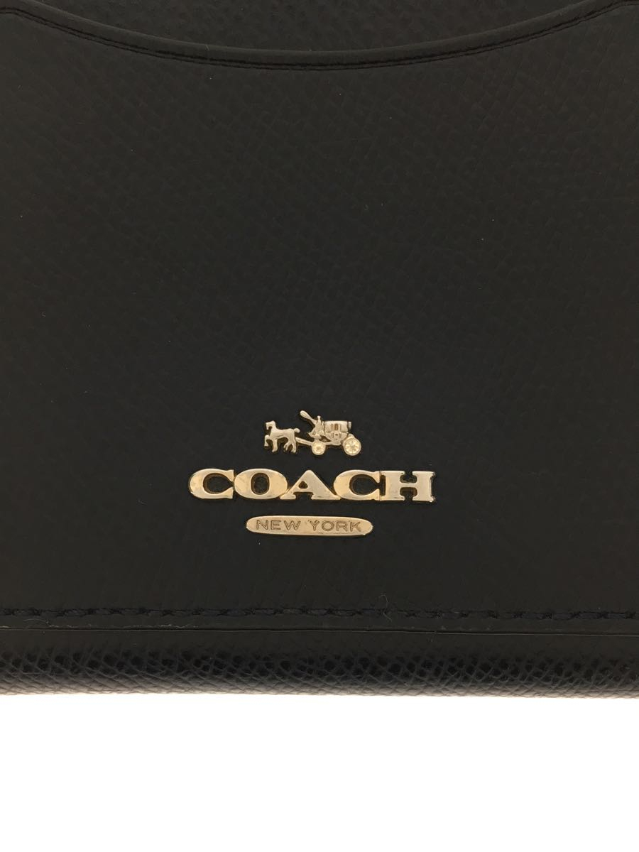 COACH◆長財布_オールレザー/レザー/NVY/メンズ_画像3