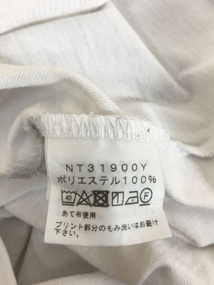 THE NORTH FACE◆Tシャツ_NT31900Y/XL/コットン/WHT/プリント_画像4