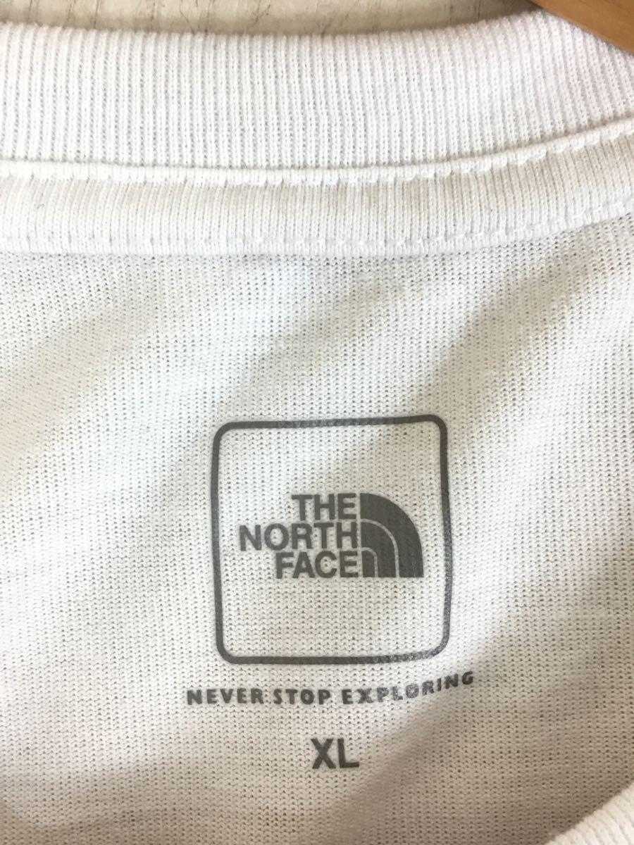 THE NORTH FACE◆Tシャツ_NT31900Y/XL/コットン/WHT/プリント_画像3