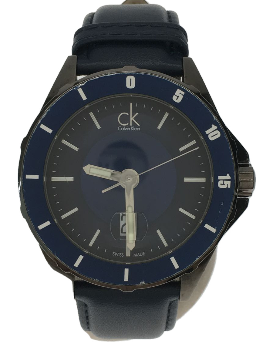Calvin Klein◆クォーツ腕時計/アナログ/ステンレス/BLU/K2W21W_画像1