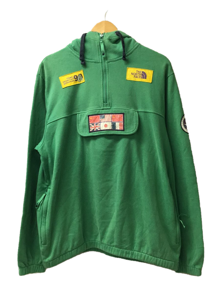 THE NORTH FACE◆Vintage/1990s Original Trans Antarctica Hoodie/SIZE:L/グリーン