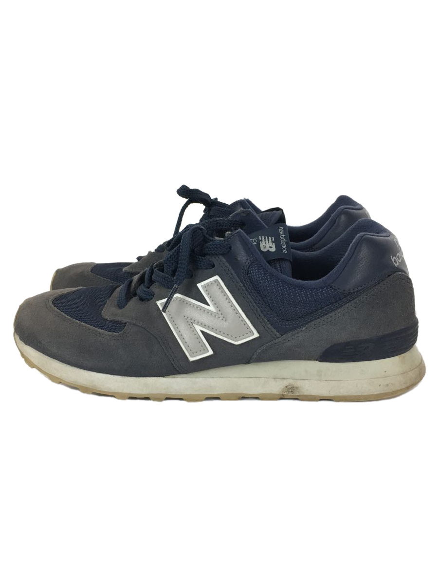 NEW BALANCE◆ML574/ネイビー/27cm/NVY/スウェード_画像1