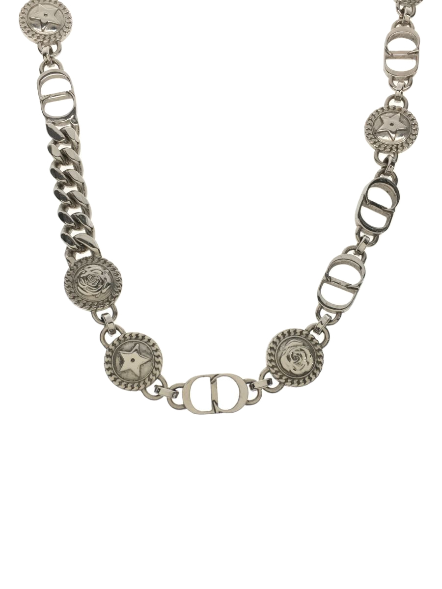 Christian Dior◇ETOILE CD/チェーンリンク/ネックレス/-/SLV Christian Dior◇ETOILE CD/チェーンリンク/ネックレス/-/SLV