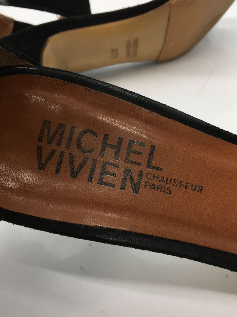 MICHEL VIVIEN◆サンダル/37.5/BLK_画像6