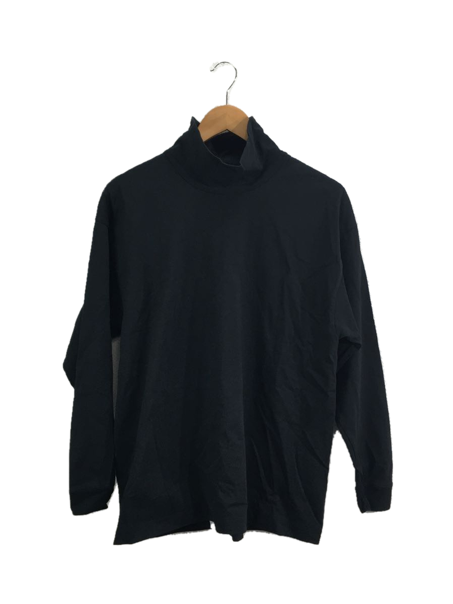 定番人気! ATON◇カットソー/2/コットン/BLK/無地/6897620 Mサイズ