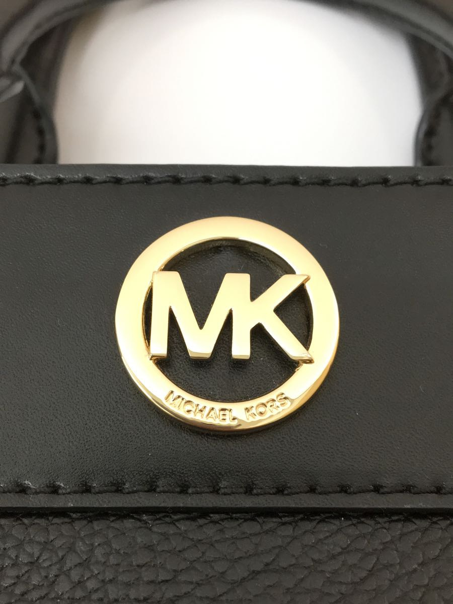 MICHAEL KORS◆2WAYハンドバッグ/レザー/ブラック/38H9CN3M0L/ショルダーストラップ有_画像5