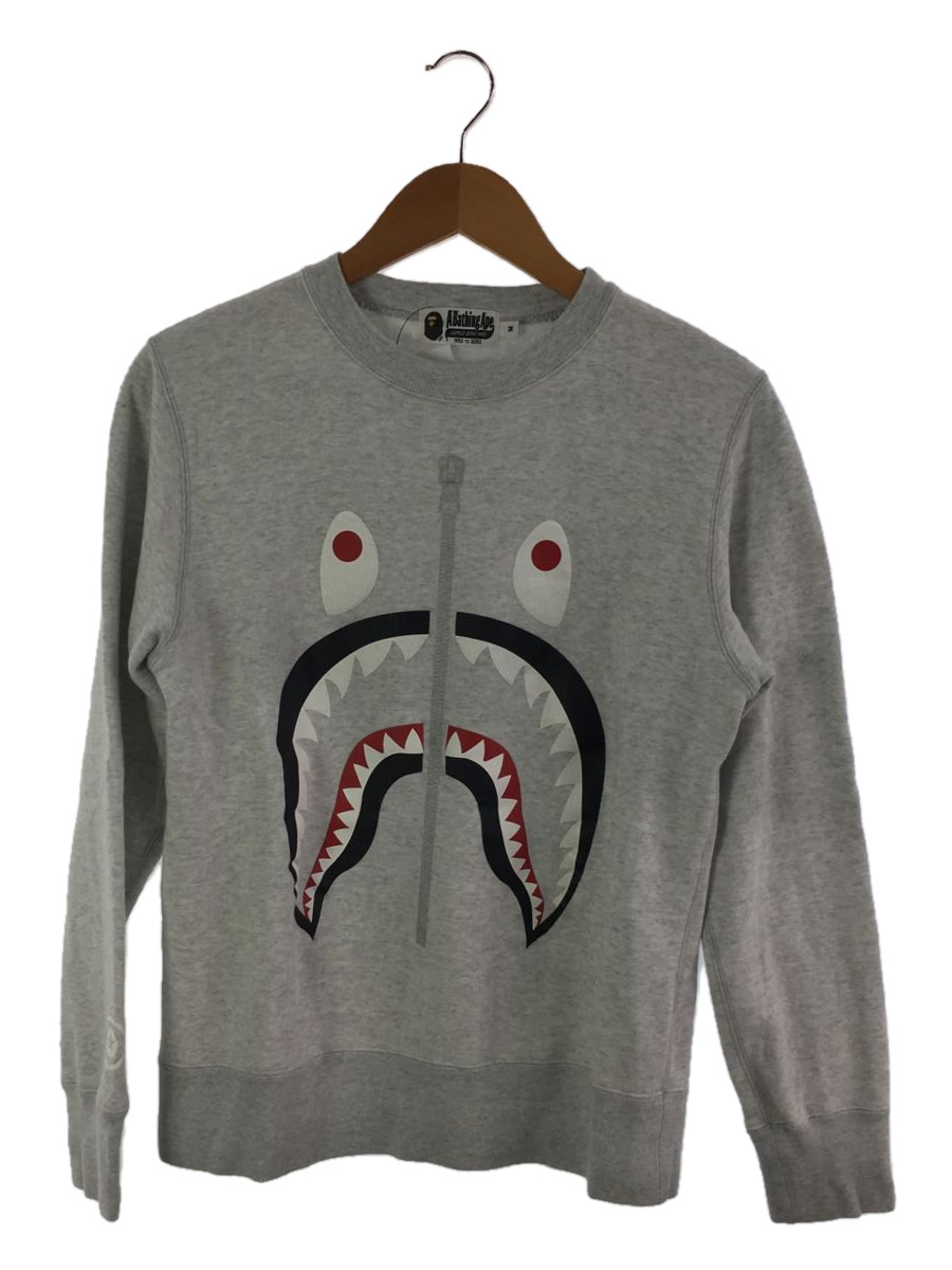 殿堂 A BATHING APE◆スウェット/M/-/GRY/右脇あたりに汚れあり Mサイズ 殿堂 A BATHING APE◆スウェット/M/-/GRY/右脇あたりに汚れあり Mサイズ