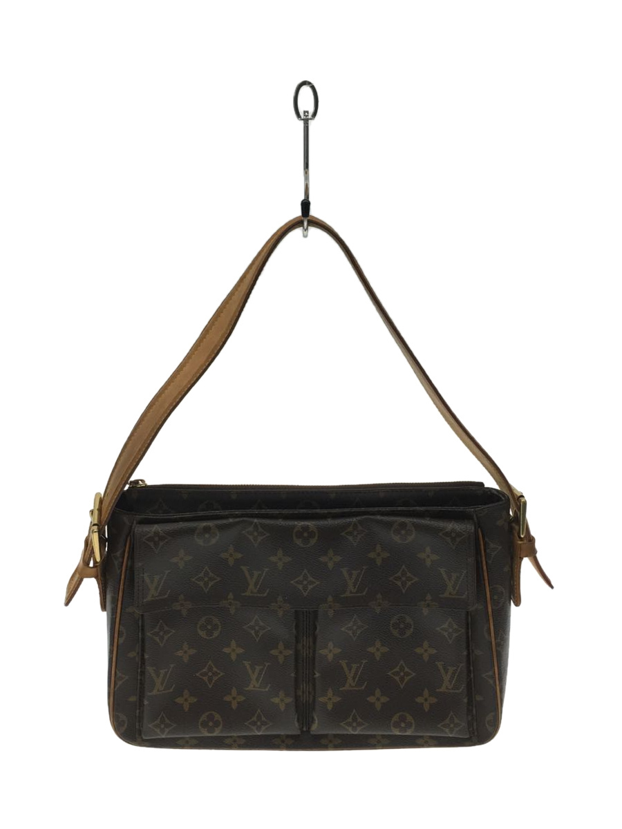 LOUIS VUITTON ヴィバシテGM_モノグラム_BRW/PVC...+