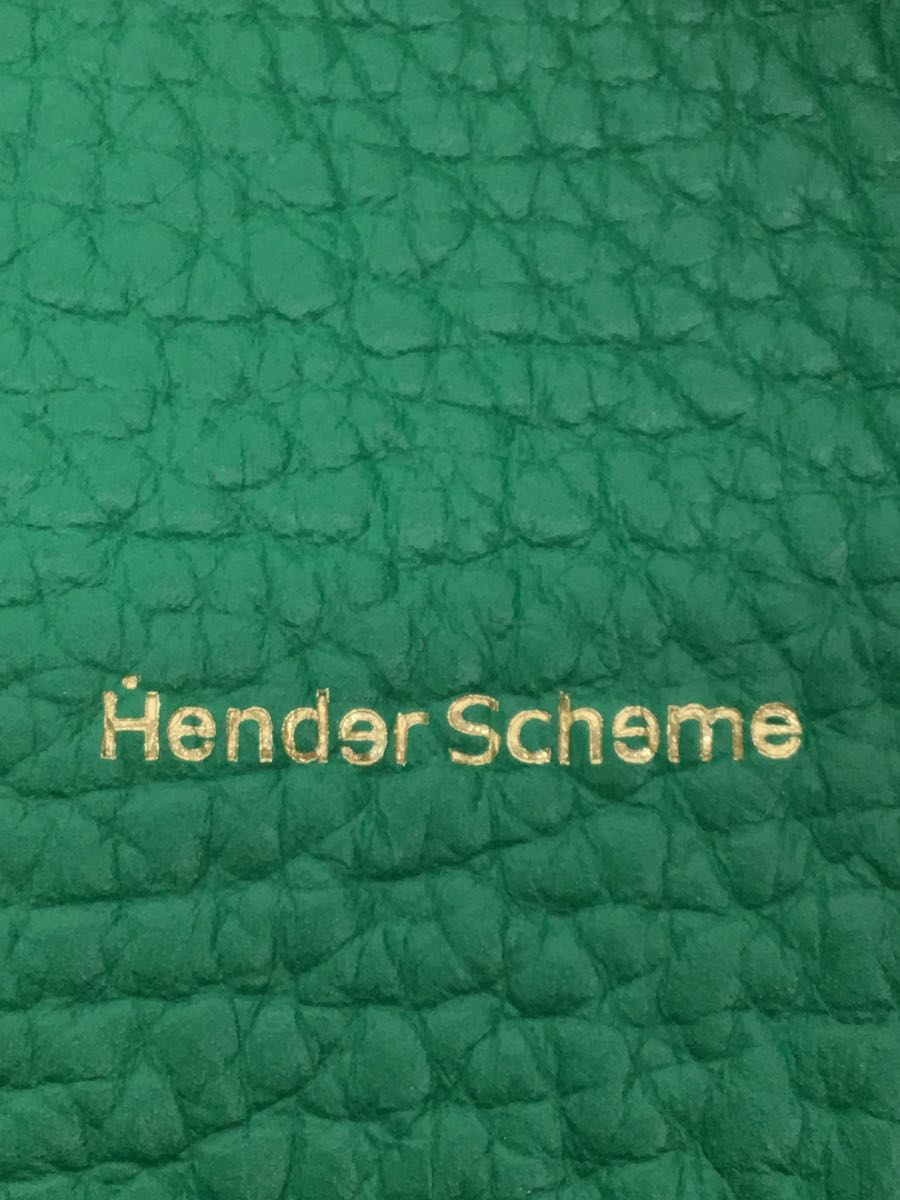 Hender Scheme◆piano bag small/ハンドバッグ/レザー/GRN/無地_画像5