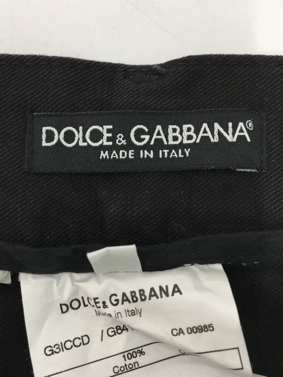 DOLCE&GABBANA◆16/classic/ボトム/52/コットン/ブラック/無地_画像4