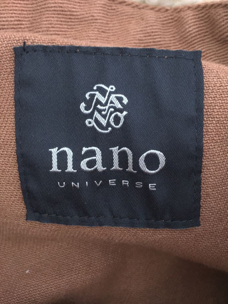 nano universe◆セットアップ/36/コットン/BRW/無地/673-1227009_画像3