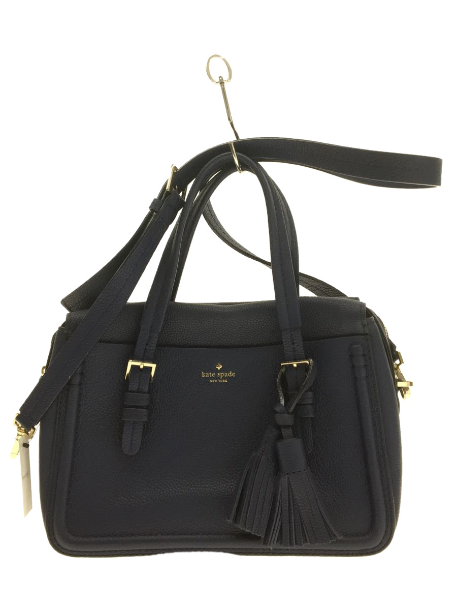 売れ筋商品 kate spade new york◇トートバッグ/レザー/NVY/無地