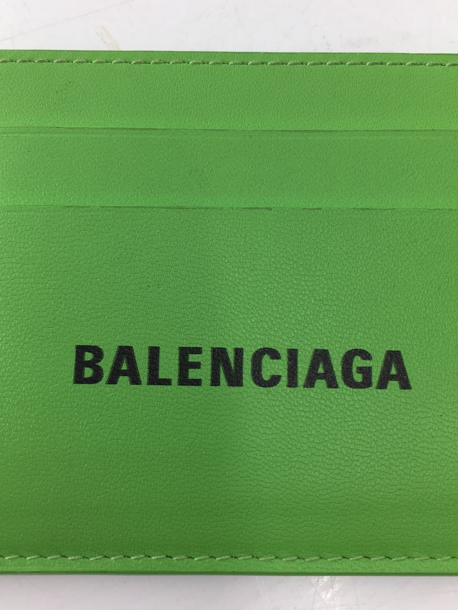 BALENCIAGA◆カードケース/レザー/GRN/無地/メンズ/594309・3860・U・584046/汚れ_画像3