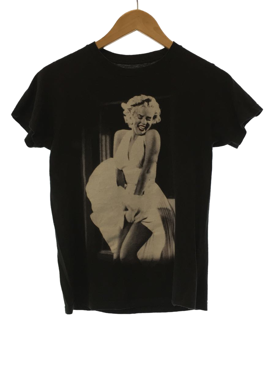 Marilyn Monroe/マリリンモンロー/メキシコ製/割れ有/Tシャツ/S/コットン/ブラック_画像1