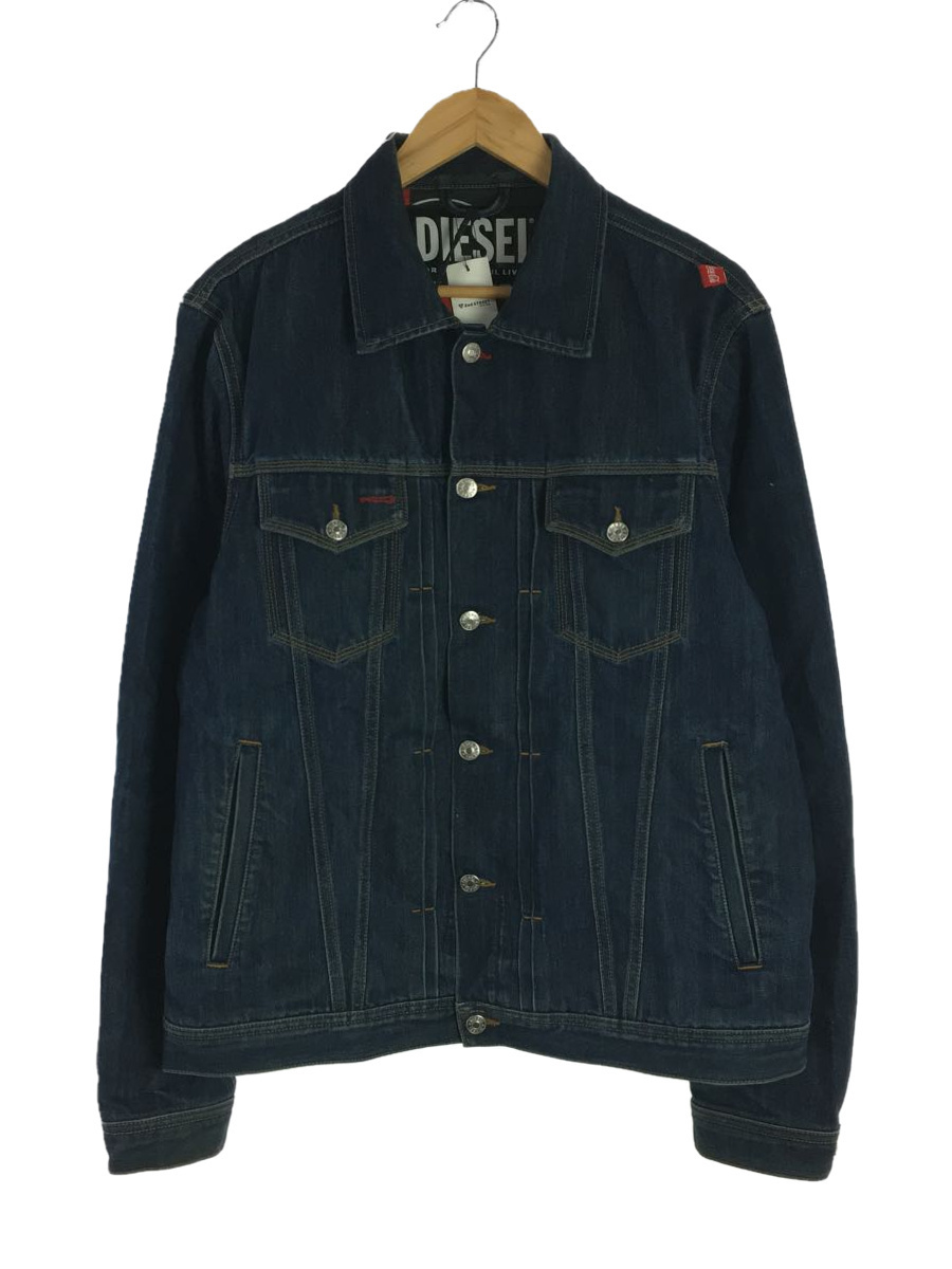 DIESEL☆デニム切替 ダウンジャケット ネイビー インディゴ M - 通販