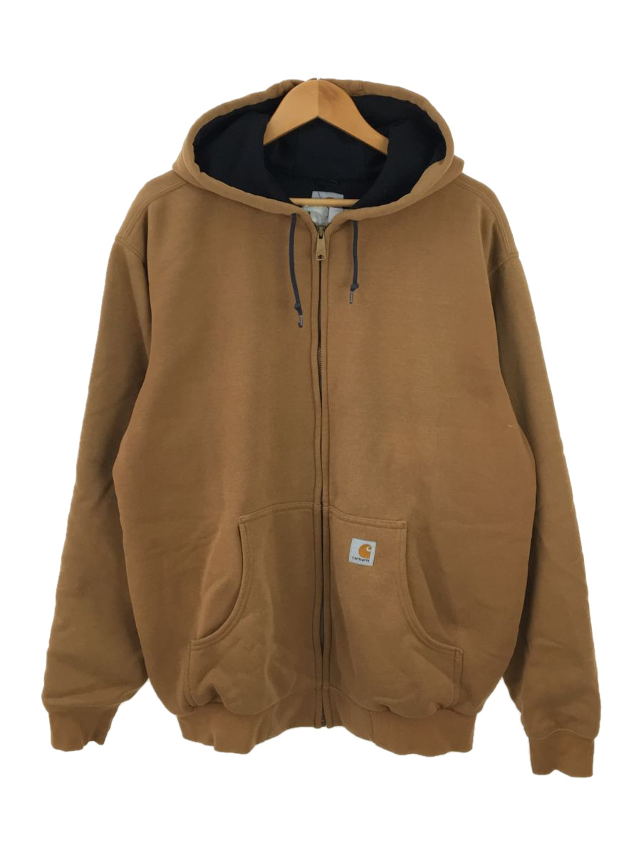 新品本物 Carhartt◇ジップパーカー/-/ワンポイントロゴ/コットン