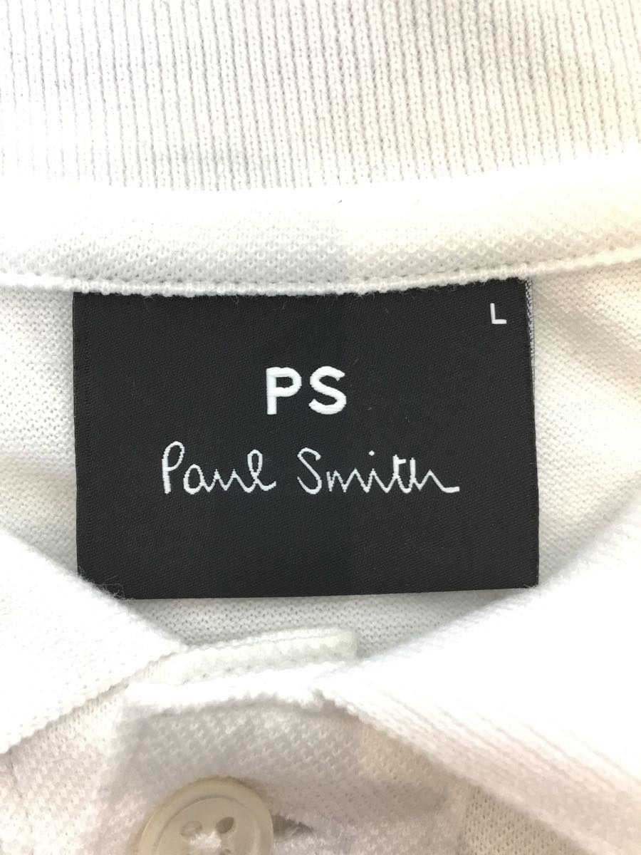 PS Paul Smith◆ポロシャツ/L/コットン/WHT/PY-DW-86843_画像3