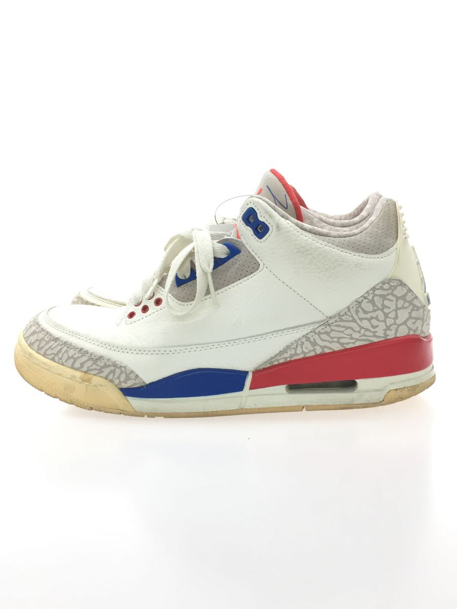 NIKE◆AIR JORDAN 3 RETRO/エアジョーダンレトロ/ホワイト/136064-140/26cm/WHT_画像1