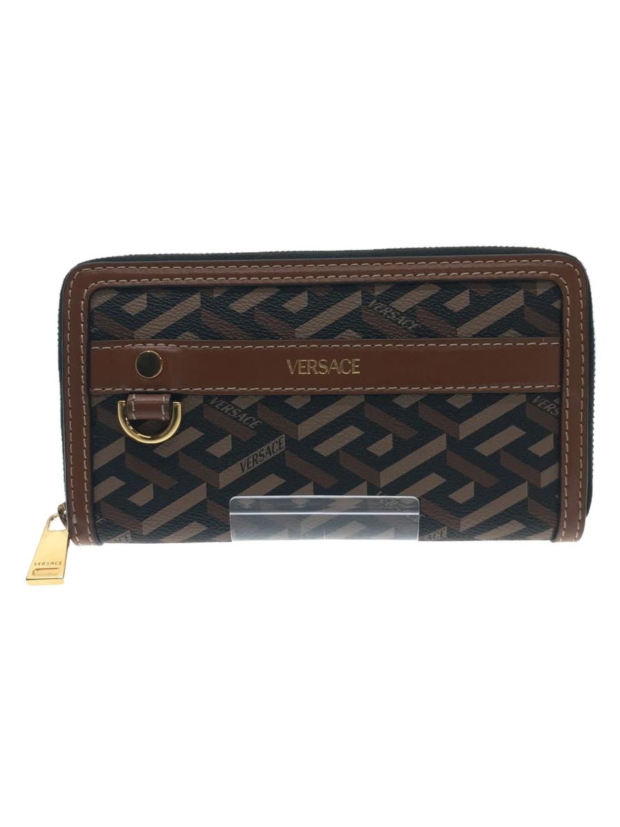 ホットセール VERSACE◆長財布/PVC/BRW/総柄/メンズ 長財布(小銭入れあり) ホットセール VERSACE◆長財布/PVC/BRW/総柄/メンズ 長財布(小銭入れあり)