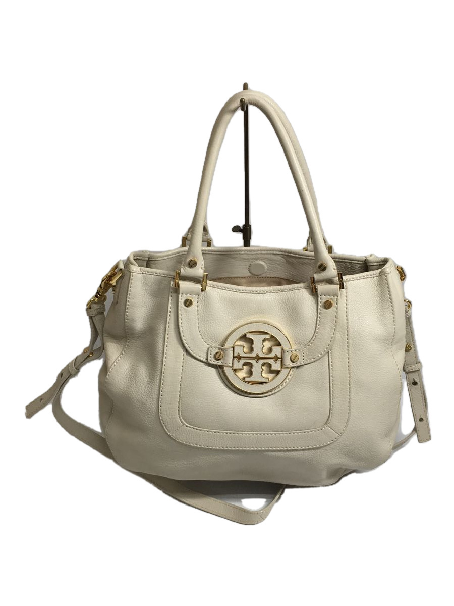 ヤフオク! - TORY BURCH◇ショルダーバッグ/-/WHT/無地/...