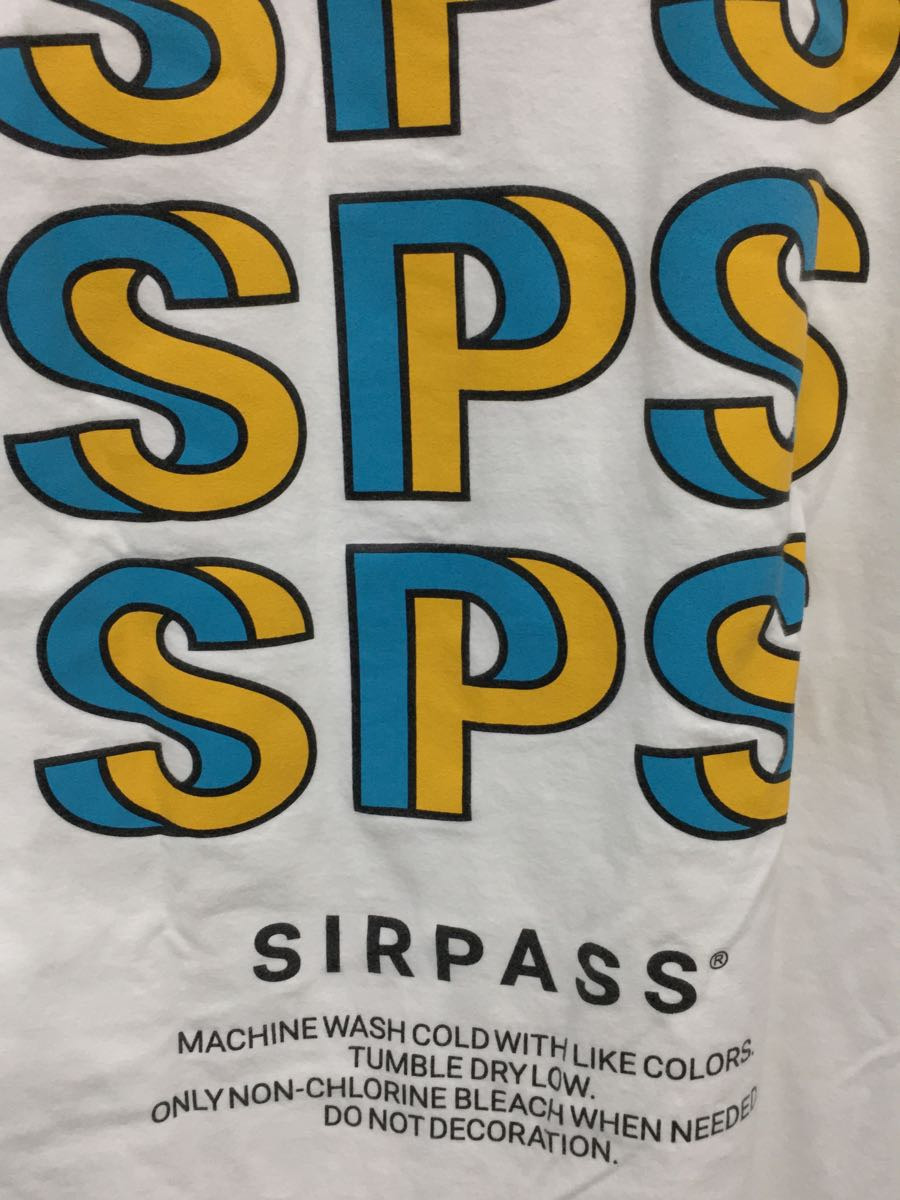 SIRPASS/Tシャツ/XL/コットン/WHT/プリント/バックプリント_画像6