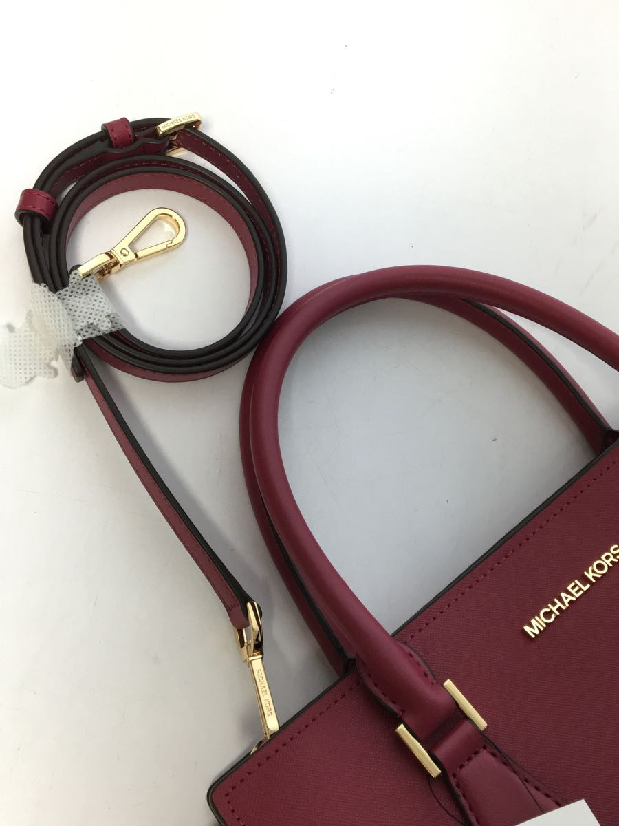 MICHAEL KORS◆ハンドバッグ/ショルダーバッグ/レザー/BRD/無地/35T0GWXS3L_画像7