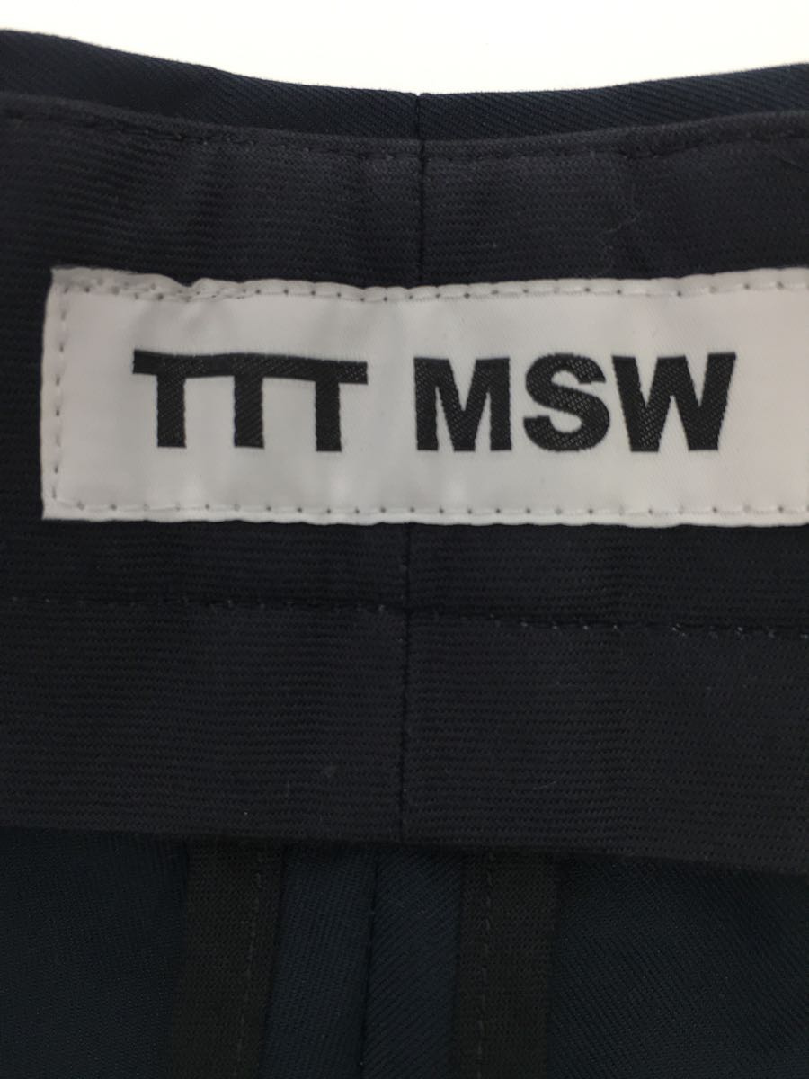 TTT_MSW◆23SS/Cotton Polyester Wide Slacks/M/紺/TTT-2023SS-PT08_画像4