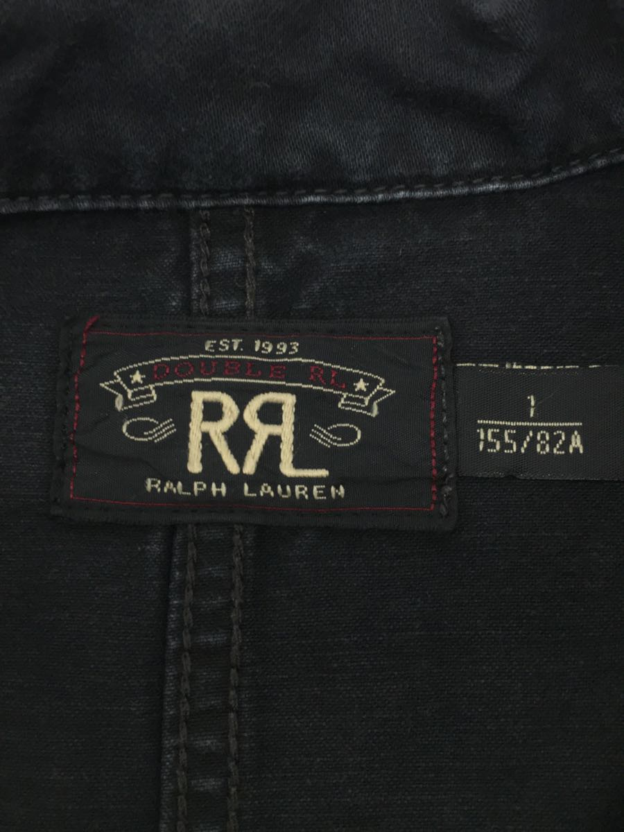 RRL◆ジャケット/-/コットン/BLK/モールスキン/ワークジャケット/ヴィンテージ加工_画像3