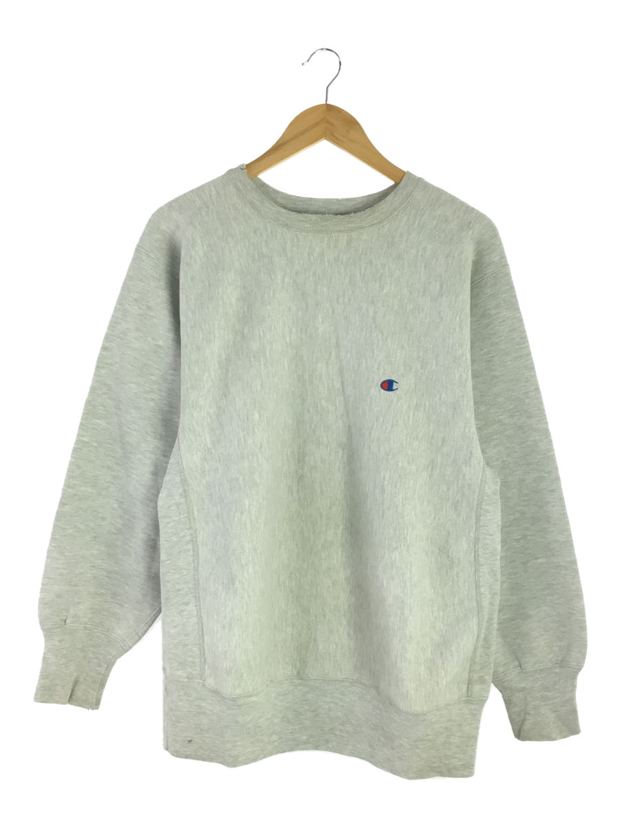 Champion◇スウェット/XL/コットン/BRD/無地/リバース/リブライン