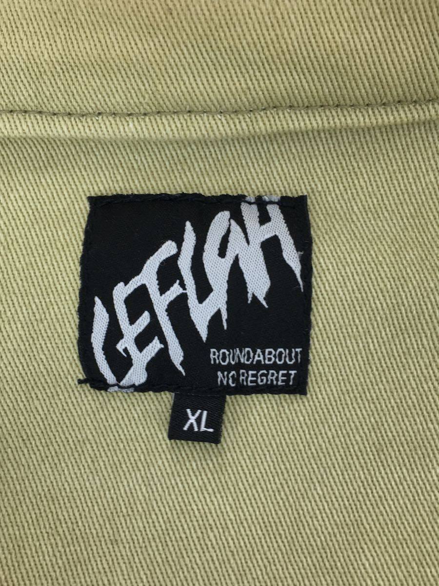 LEFLAH◆半袖シャツ/XL/コットン/KHK_画像3