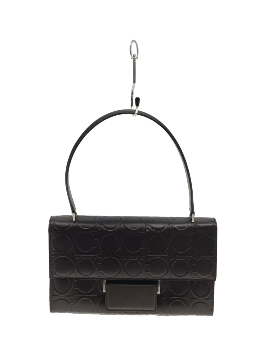 Salvatore Ferragamo◇ハンドバッグ/レザー/BRW/BA-21 0854-
