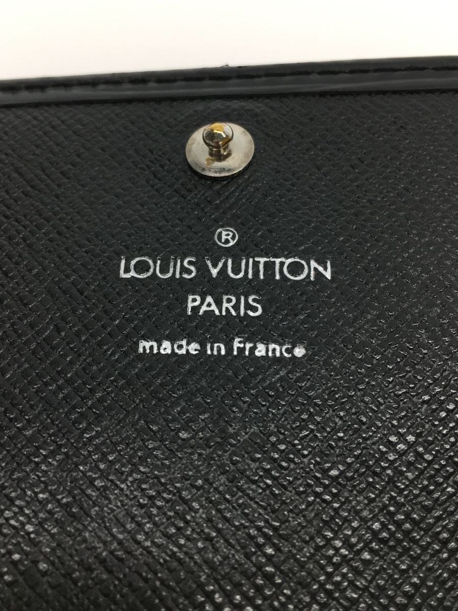 LOUIS VUITTON◆ポルト・モネ・ビエトレゾール_エピ_BLK/レザー/BLK/メンズ_画像3