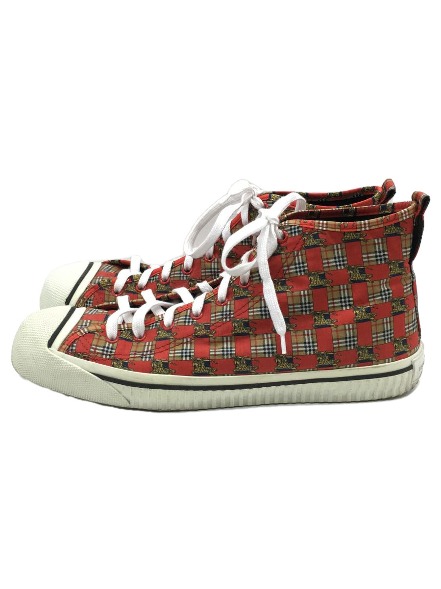 BURBERRY LONDON◆ハイカットスニーカー/46/RED_画像1