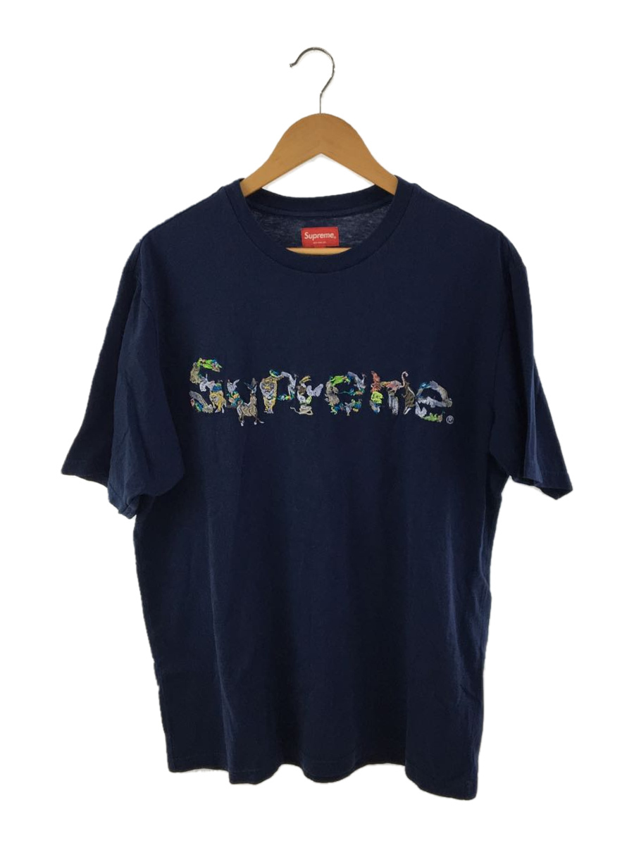 Supreme◆Animal King S/S TOP/Tシャツ/XL/コットン/NVY