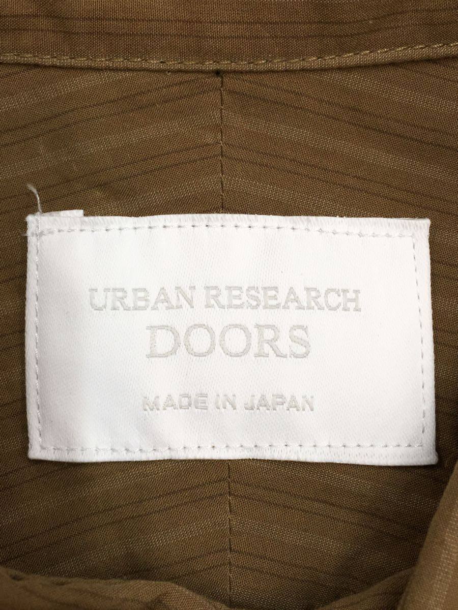 URBAN RESEARCH◆半袖シャツ/S/コットン/KHK/ストライプ/ハーフボタン_画像3