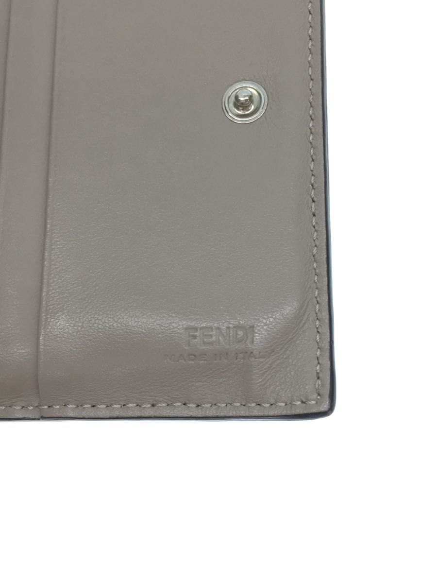 FENDI◆2つ折り財布/レザー/BEG/無地/レディース_画像3