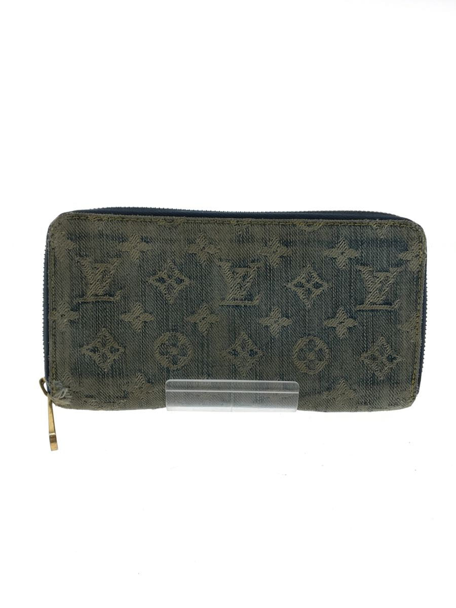 LOUIS VUITTON◆M95341/ジッピー・ウォレット_モノグラム・デニム_BLU/デニム/インディゴ/BLU/メンズ_画像1