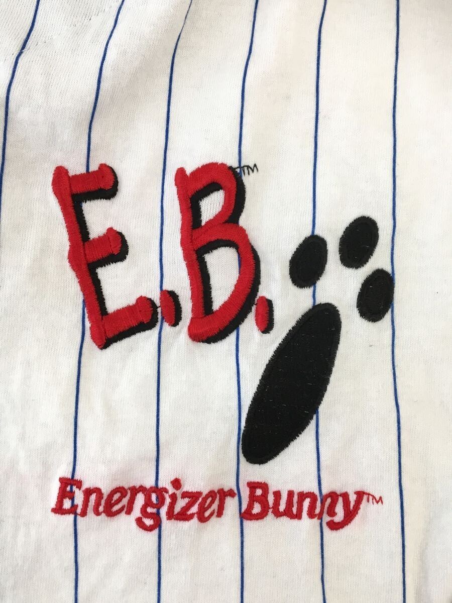 Energizer Bunny/半袖シャツ/XL/コットン/WHT/ストライプ_画像6