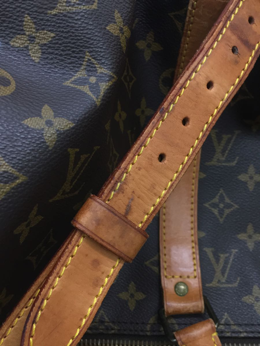 LOUIS VUITTON◆キーポル・バンドリエール55_モノグラム_BRW/PVC/レザー/ブラウン/M41414_画像9