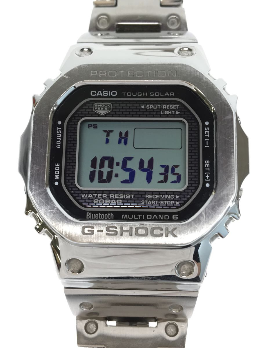 【信頼】 CASIO◆ソーラー腕時計・G-SHOCK/デジタル/SLV/GMW-B5000D-1JF その他