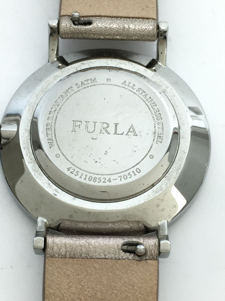 FURLA* self-winding watch wristwatch / analogue / leather /PNK/4251108524