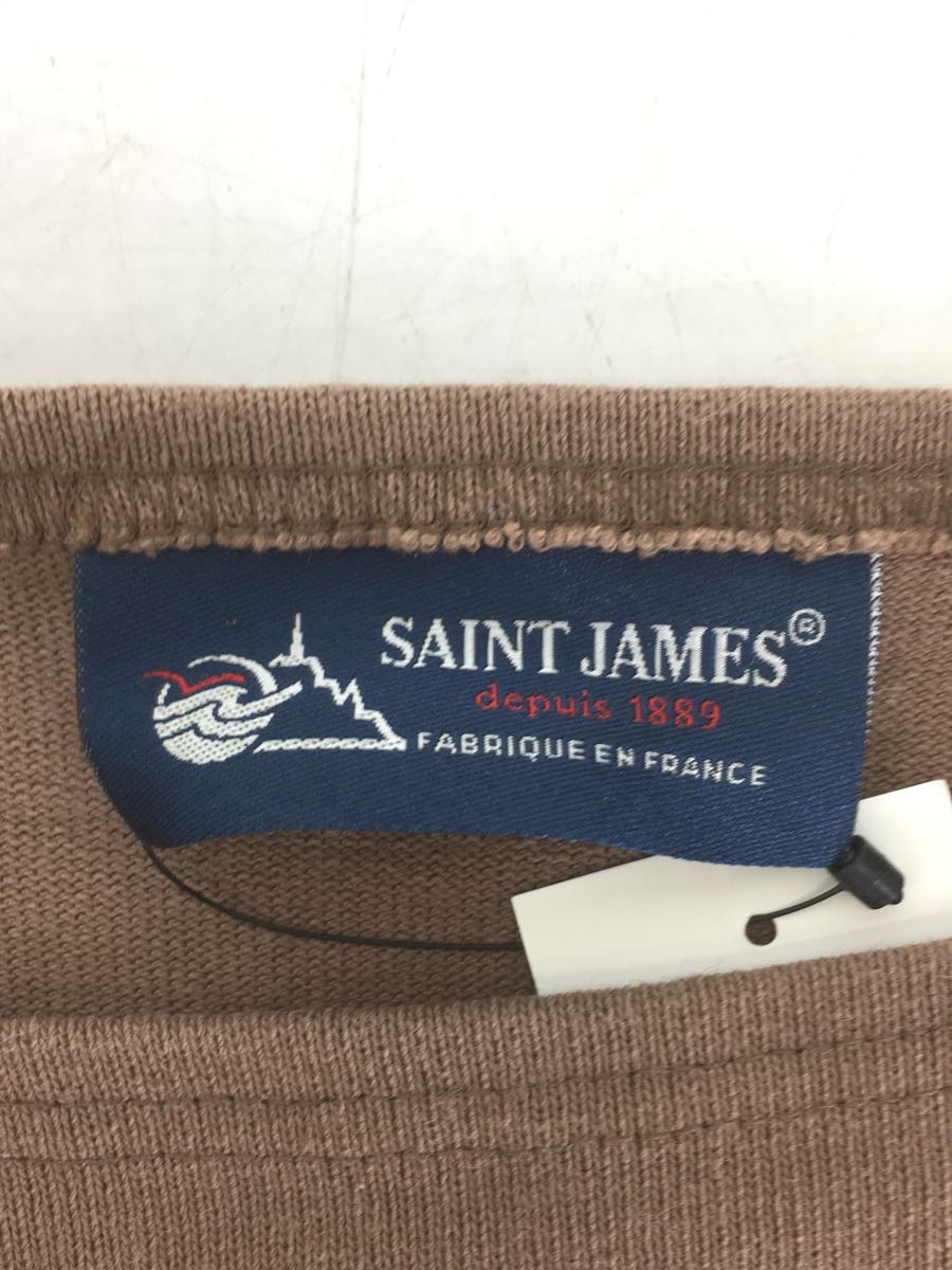 SAINT JAMES* long sleeve cut and sewn /XXS/ cotton /BRW