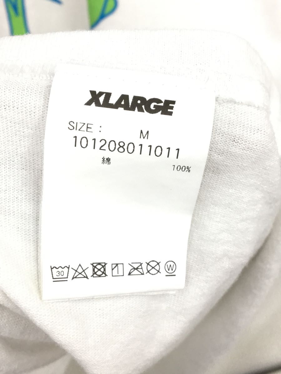 X-LARGE◆長袖Tシャツ/M/コットン/WHT_画像4