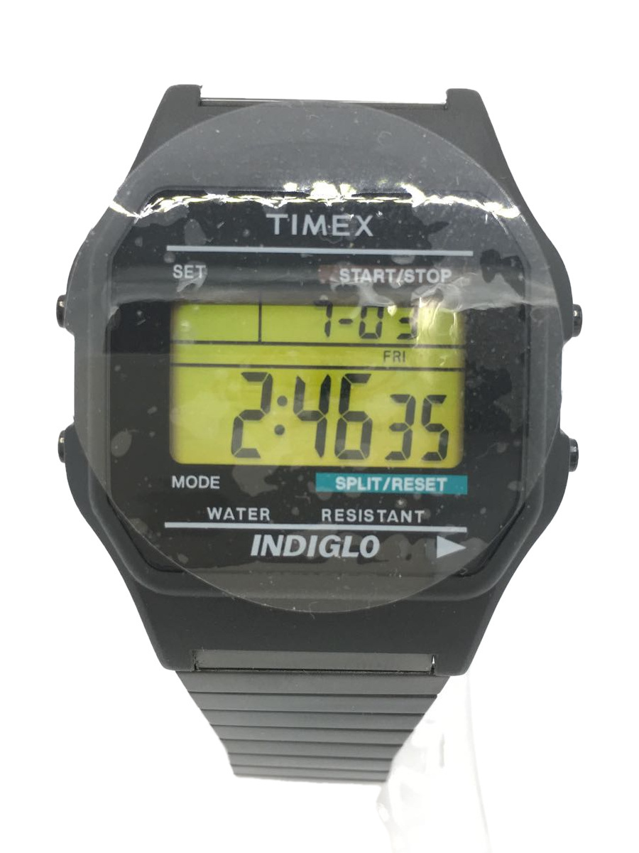 TIMEX◆クォーツ腕時計/デジタル/BLK/TW2U99000JP_画像1