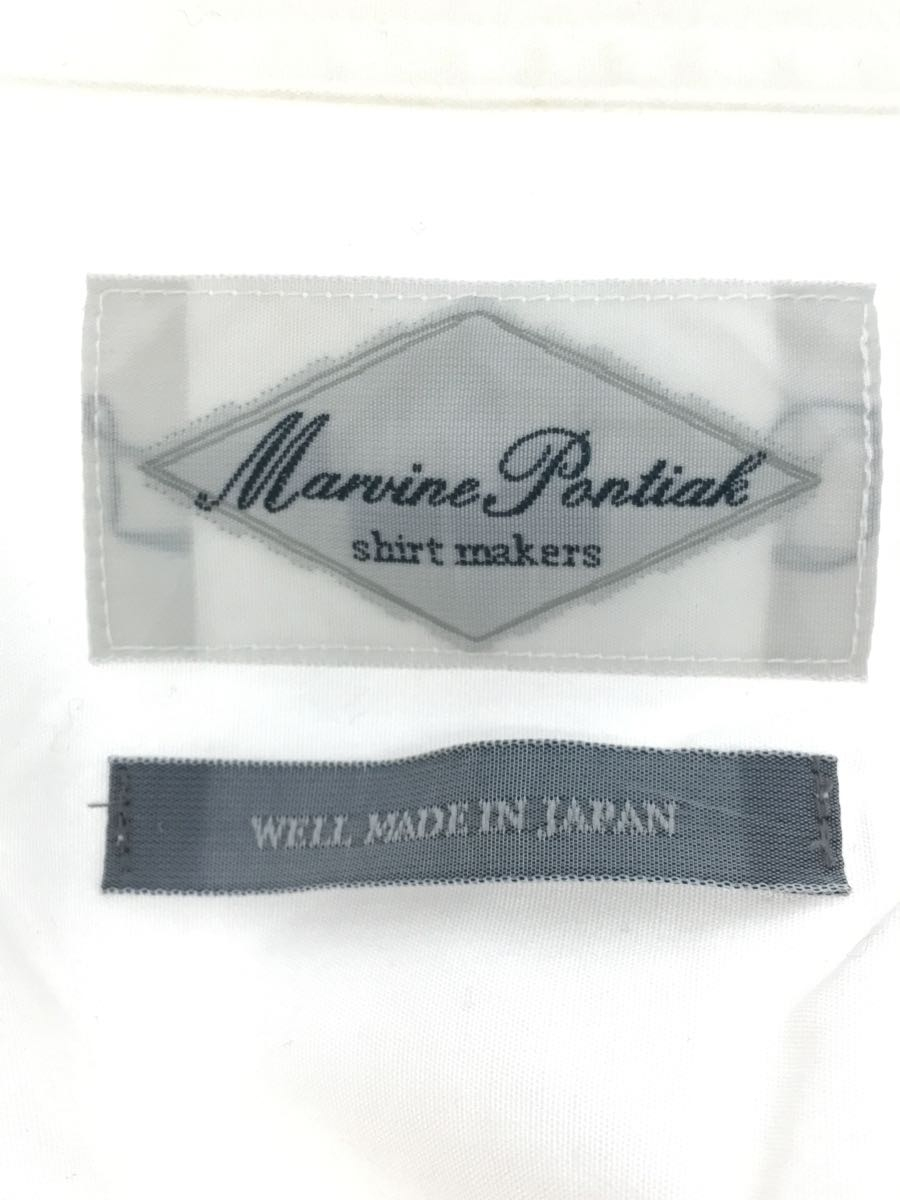 Marvine Pontiak shirts makers◆Fly Front 3 Button SH/長袖シャツ/FREE/コットン/ホワイト/MPSM-2001S_画像3
