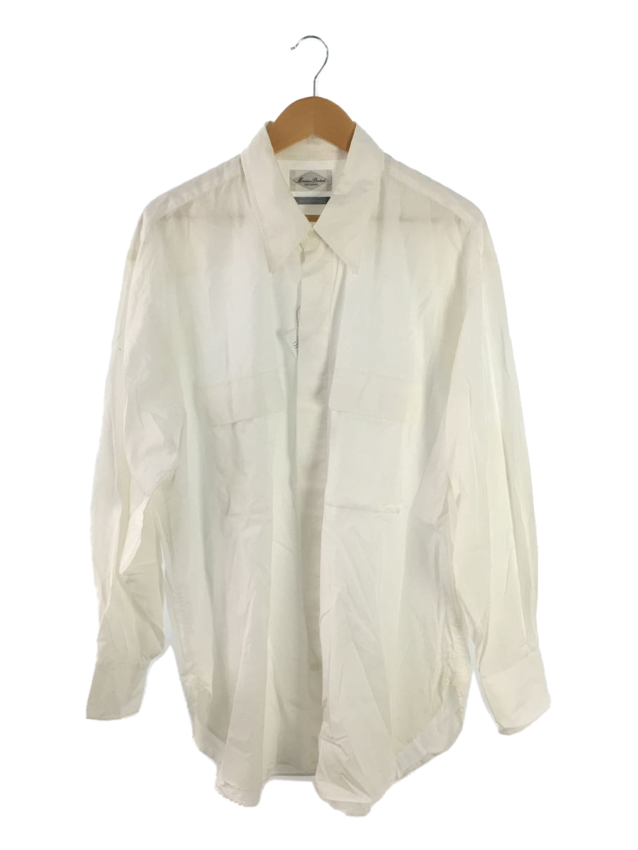 Marvine Pontiak shirts makers◆Fly Front 3 Button SH/長袖シャツ/FREE/コットン/ホワイト/MPSM-2001S